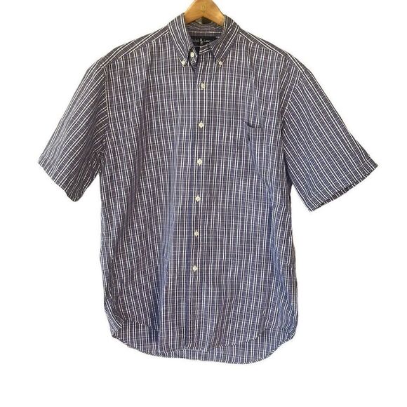 Ralph Lauren Blake Short Sleeve Plaid Button Down Shirt Men’s Medium - Picture 1 of 5